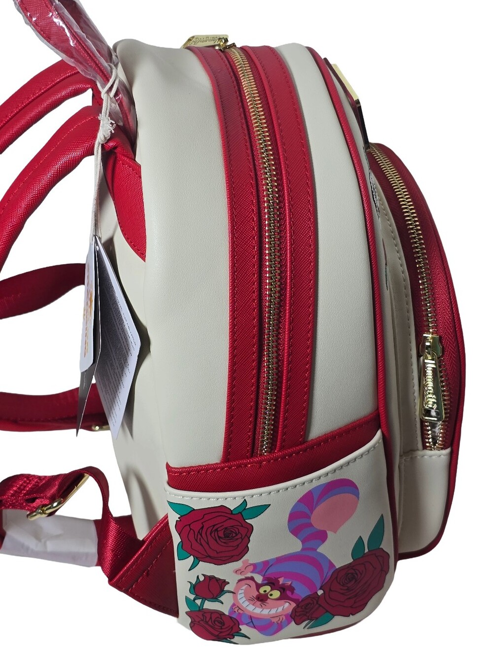Loungefly Alice in Wonderland UV Color Changing Roses Mini Backpack Nwt - Picture 6 of 7